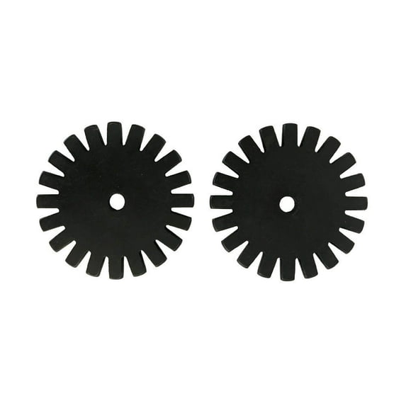 AJ Tack Spur Rowels Black 2" x 20 pt