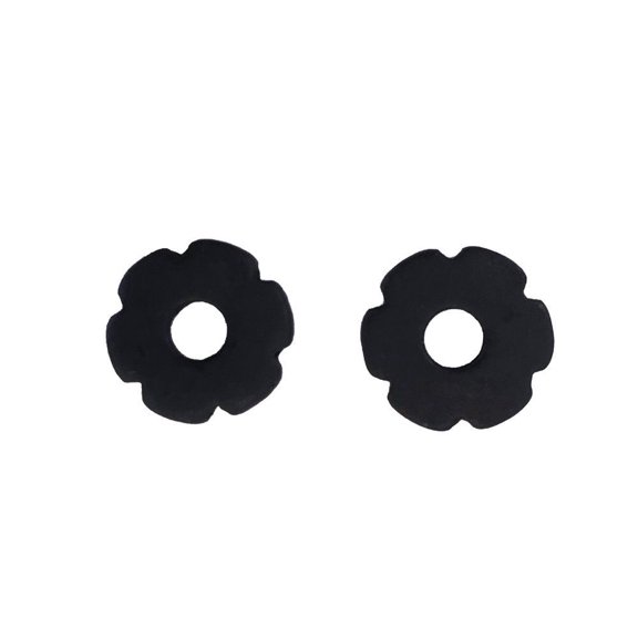 AJ Tack Spur Rowels Black 3/4" Rosebud