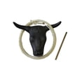 thumbnail image 1 of AJ Tack Adult 20" Horn Spread Steer Head Roping Dummy Set with Rope, 1 of 6