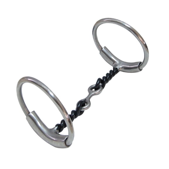 AJ Tack Sweet Iron Dog Bone Twisted Wire Bit, 5"
