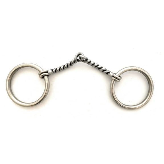 AJ Tack Sweet Iron Loose Ring Twisted Snaffle Bit