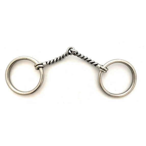 AJ Tack Sweet Iron Loose Ring Twisted Snaffle Bit