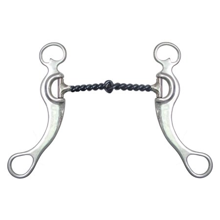 AJ Tack Sweet Iron Twisted Snaffle Grazing Bit