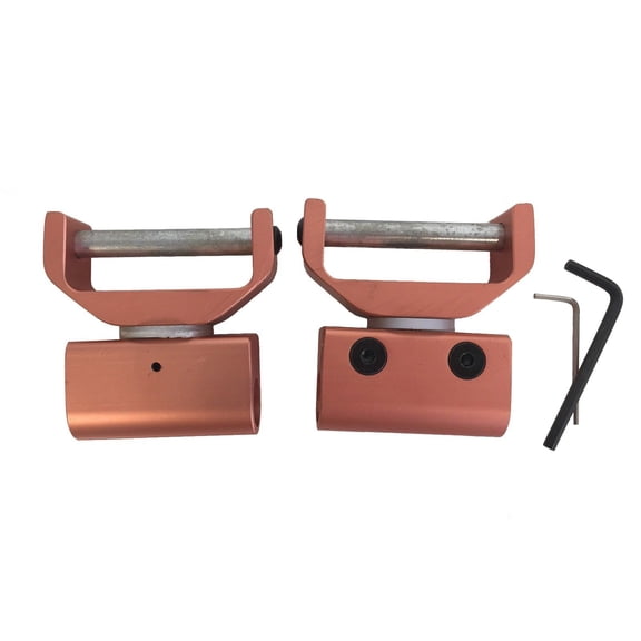 AJ Tack Swivel and Lock Stirrup Turner Copper Brown / 3"