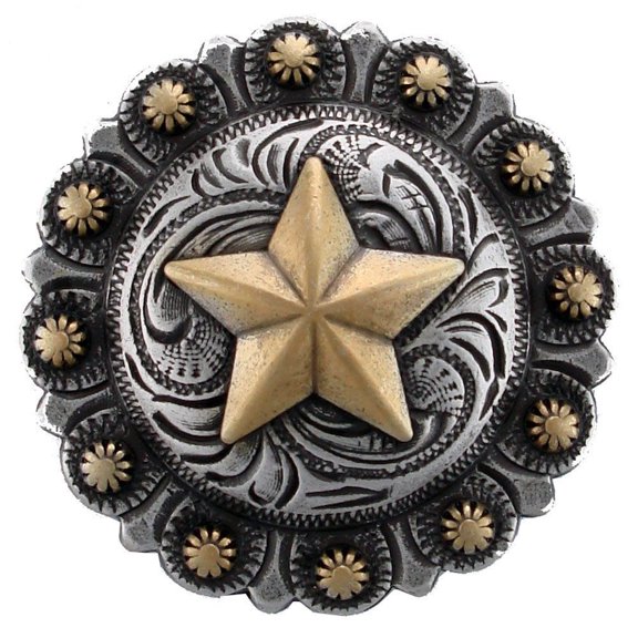 AJ Tack Texas Star Berry Concho 1 1/2"