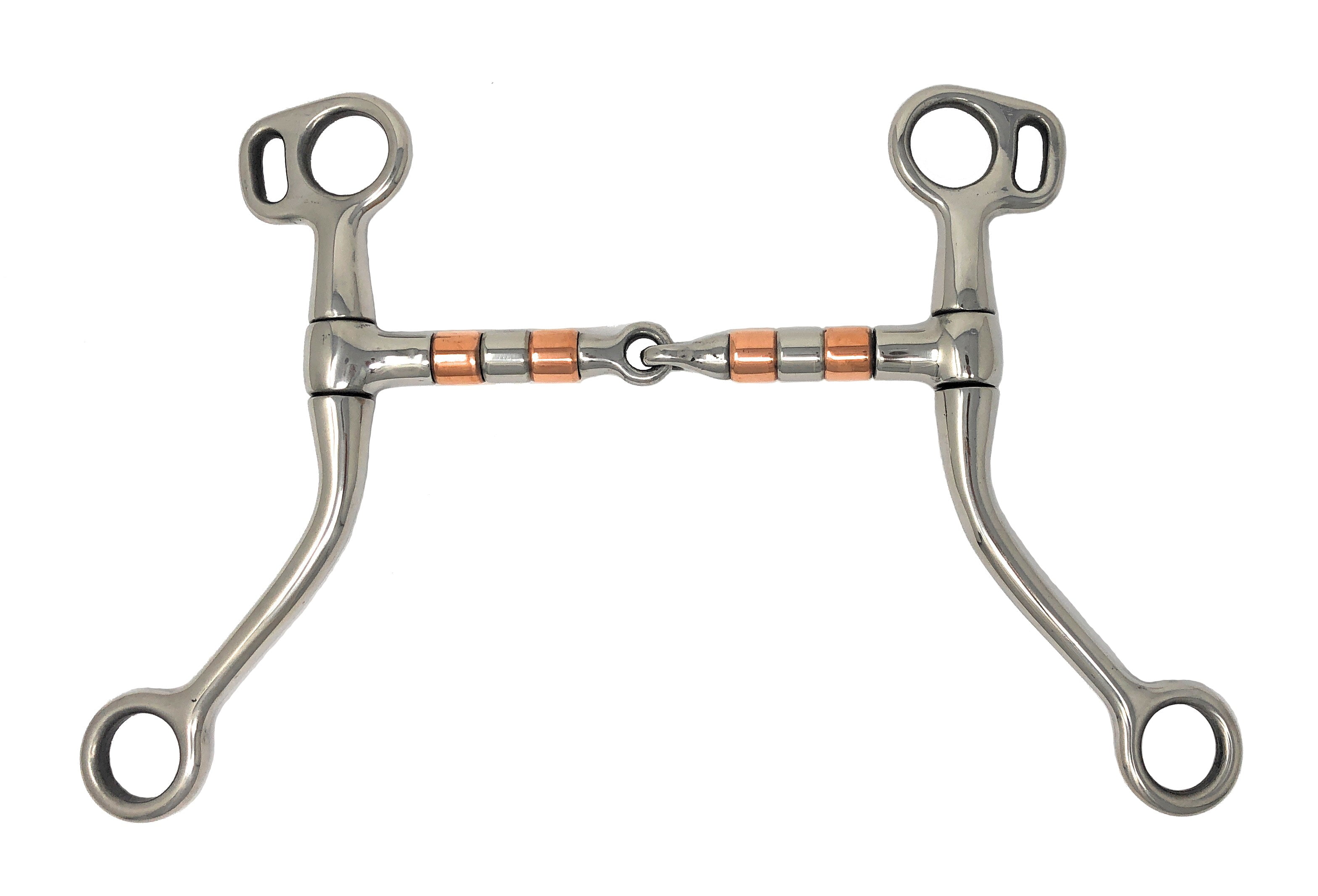 Mors Tom Thumb Entraînement Acier Inox - Bouche 4 3/4", Joues 6 1/2" - Neuf Jacks Mfg.