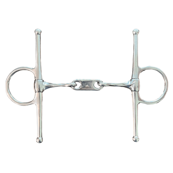 AJ Tack Twisted Stainless Steel Dr. Bristol Full Cheek Snaffle