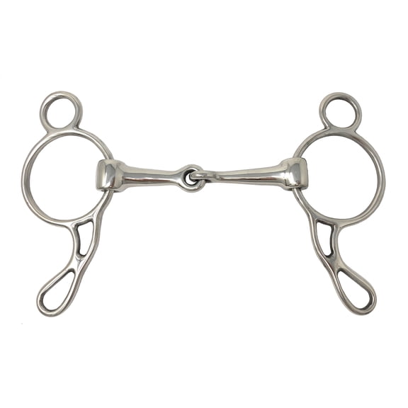 AJ Tack Wonder Gag Snaffle Bit, Miniature Horse