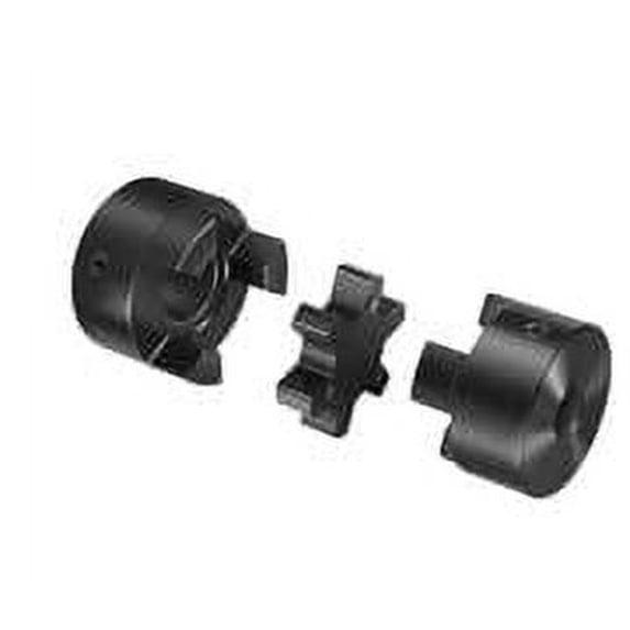 AJANTA INDUSTRIAL 1" to 1-1/4" L110 Flexible 3-Piece L-Jaw Coupling Set & Buna-N, NBR Rubber Spider