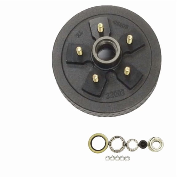 AJANTA INDUSTRIAL 6 on 5.5 Trailer Hub Self Align with 20"-1/2" Studs