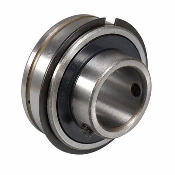 AJANTA INDUSTRIAL SER207-23 Insert Bearing with Set Screw & Snap Ring 1-7/16" Bore