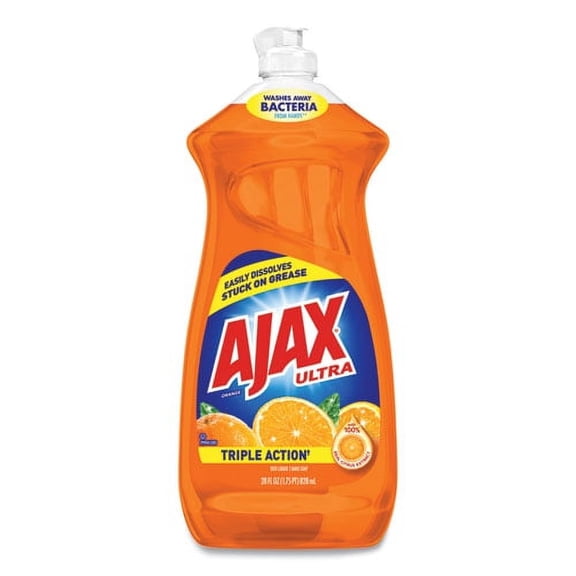 AJAX Triple Action Dish Soap - Liquid - 28 fl oz (0.9 quart) - Orange Scent - 1 Each - Orange | Bundle of 2 Each