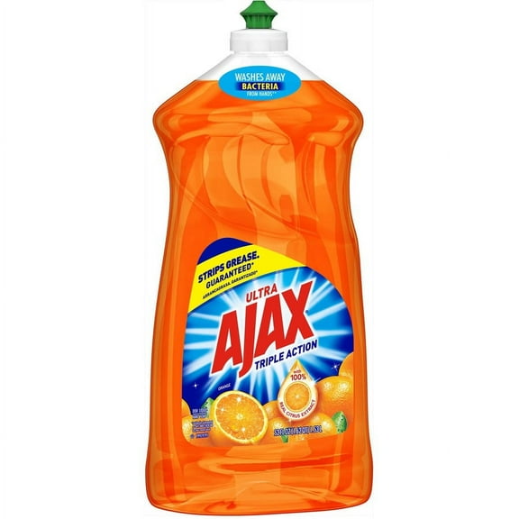 AJAX Triple Action Dish Soap - Liquid - 52 fl oz (1.6 quart) - Orange Scent - 1 Each - Orange | Bundle of 2 Each