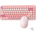 thumbnail image 1 of AJAZZ 308i Color Gradient Wireless Keyboard and Mouse Set, Retro Typewriter Keyboard with Cute Theme Round Keycaps for Mac/Windows/PC/Laptop-Pink set, 1 of 8