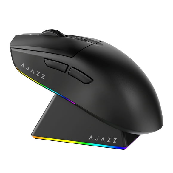 AJAZZ AJ139MAX E-sports game mouse wireless the third mock examination PAW3395 lightweight wireless mouse small hand charging base black