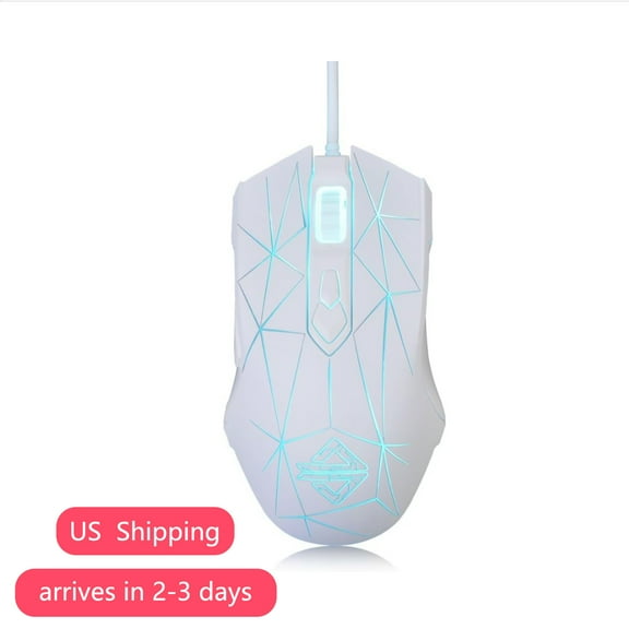 AJAZZ AJ52 White Wired Mouse Laptop/Computer