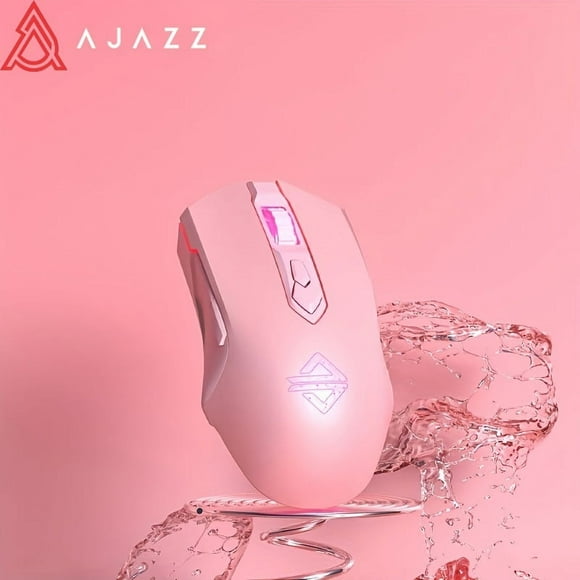 AJAZZ AJ52PRO Tri-Mode RGB Wireless Mouse Wired/BT/2.4G Rechargeable Gaming Macro Programming Black