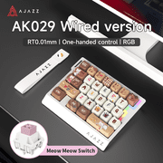 AJAZZ AK029 Wired One-Handed Keyboard HE Magnetic Switch 8000Hz 29-Key RGB Mini Gaming Mechanical Keyboard for PC Gamers