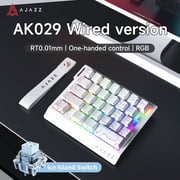 AJAZZ AK029 Wired One-Handed Keyboard HE Magnetic Switch 8000Hz 29-Key RGB Mini Gaming Mechanical Keyboard for PC Gamers