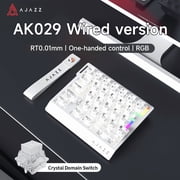 AJAZZ AK029 Wired One-Handed Keyboard HE Magnetic Switch 8000Hz 29-Key RGB Mini Gaming Mechanical Keyboard for PC Gamers