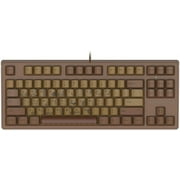 AJAZZ AK533 Chocolate Theme Mechanical Gaming Keyboard, 87 Keys Layout, PBT Keycaps, No Backlit