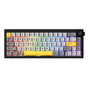 AJAZZ AK650 Original Purple, White and Blue Triple Mode RGB DIY with Screen