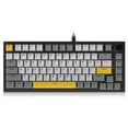 thumbnail image 1 of AJAZZ AK820 Mechanical Keyboard with CNC Knob Control, 75% ANSI Layout, 81Keys Gasket Mount Wired Gaming Keyboard, 5 Sound Absorbing Foam Hot-swap for PC, MAC, 1 of 12