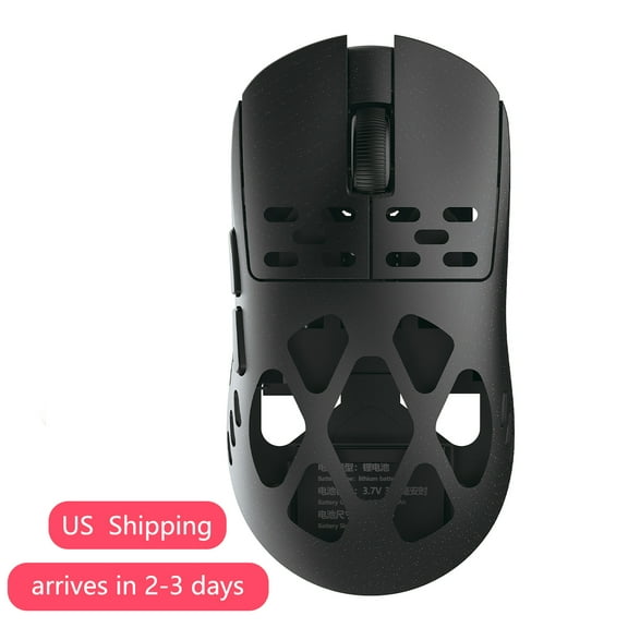 AJAZZ AM3 MAX 8K Wireless Gaming Mouse, Lightweight Full Magnesium Alloy, 30000 DPI, PAW3950 Sensor, 5 programmable Buttons, Supports Wired/2.4GHz/BT (Black, AM3 MAX (8k Receiver))