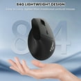 thumbnail image 1 of AJAZZ I300 Vertical Ergonomic Wireless Mouse, Bluetooth & 2.4GHz Rechargeable Computer Mouse with Quiet Click, 800/1200/1600 DPI, Lightweight Optical Mouse for Laptop, PC, MacBook, Windows & Mac, 1 of 9