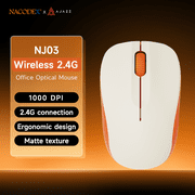 AJAZZ NJ03 2.4G Wireless Office Mouse, 56g Lightweight Ergonomic Portable Computer Mouse for PC Laptop