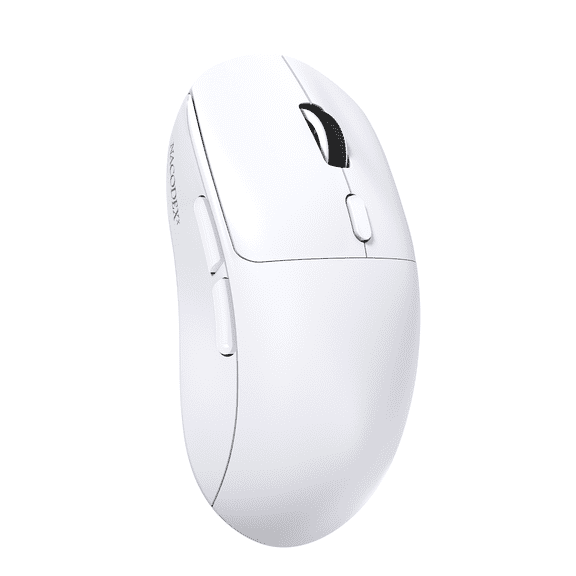 AJAZZ NJ07 Wireless Mouse,67g Ultra-Lightweight,3-Mode 2.4G/Bluetooth/USB-C, 6 Adjustable DPI up to 12800, 1000Hz Optical Sensor, Ergonomic Design Long Battery Life, Compatible with PC/Mac-White