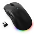 thumbnail image 1 of AJAZZ NJ08 Wireless Gaming Mouse 70g Lightweight 12800 DPI RGB 2.4GHz/BT/Wired Ergonomics Mice For PC Mac PS4 PS5 Xbox one Switch - Black, 1 of 9