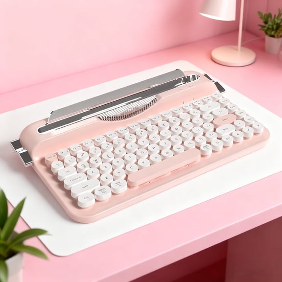 AJAZZAF84 Wireless 2.4G Bluetooth Dual-Mode Retro Keyboard with Built-in Fixed Slot Stand and Multi-Device Connectivity