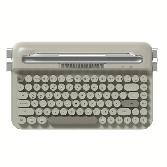 AJAZZAF84 Wireless 2.4G Wireless Dual-Mode Retro Keyboard With Built-in Fixed Slot Stand And Multi-Device Connectivity