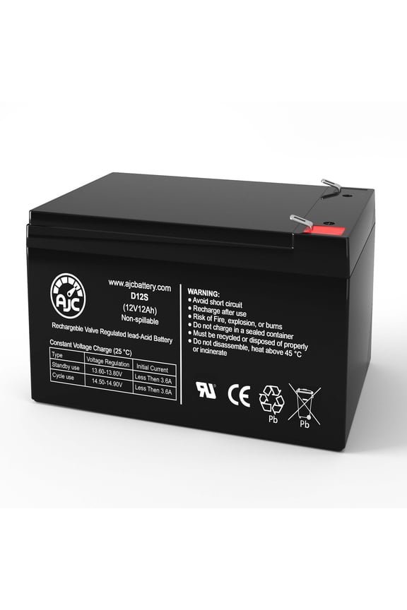 Battery Compatible with Apollo AV-2 Sea 12V 12Ah Electric Bicycle Replacement Battery