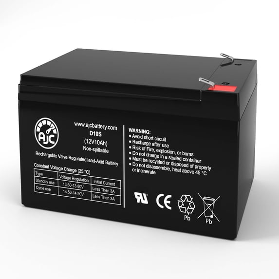 AJC Battery Compatible with CyberPower SmartApp PP1100SW 12V 10Ah UPS Battery