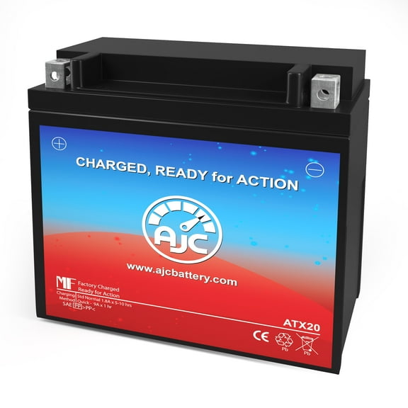 AJC Battery Compatible with Interstate Battery CYTX20-BS Powersports Replacement Battery