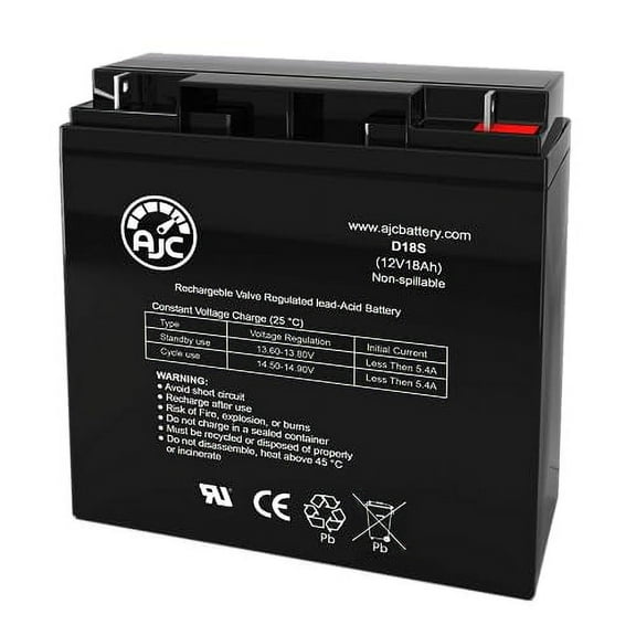 AJC Battery Compatible with Tempest TR22-12F2 12V 18Ah Sealed Lead Acid Battery