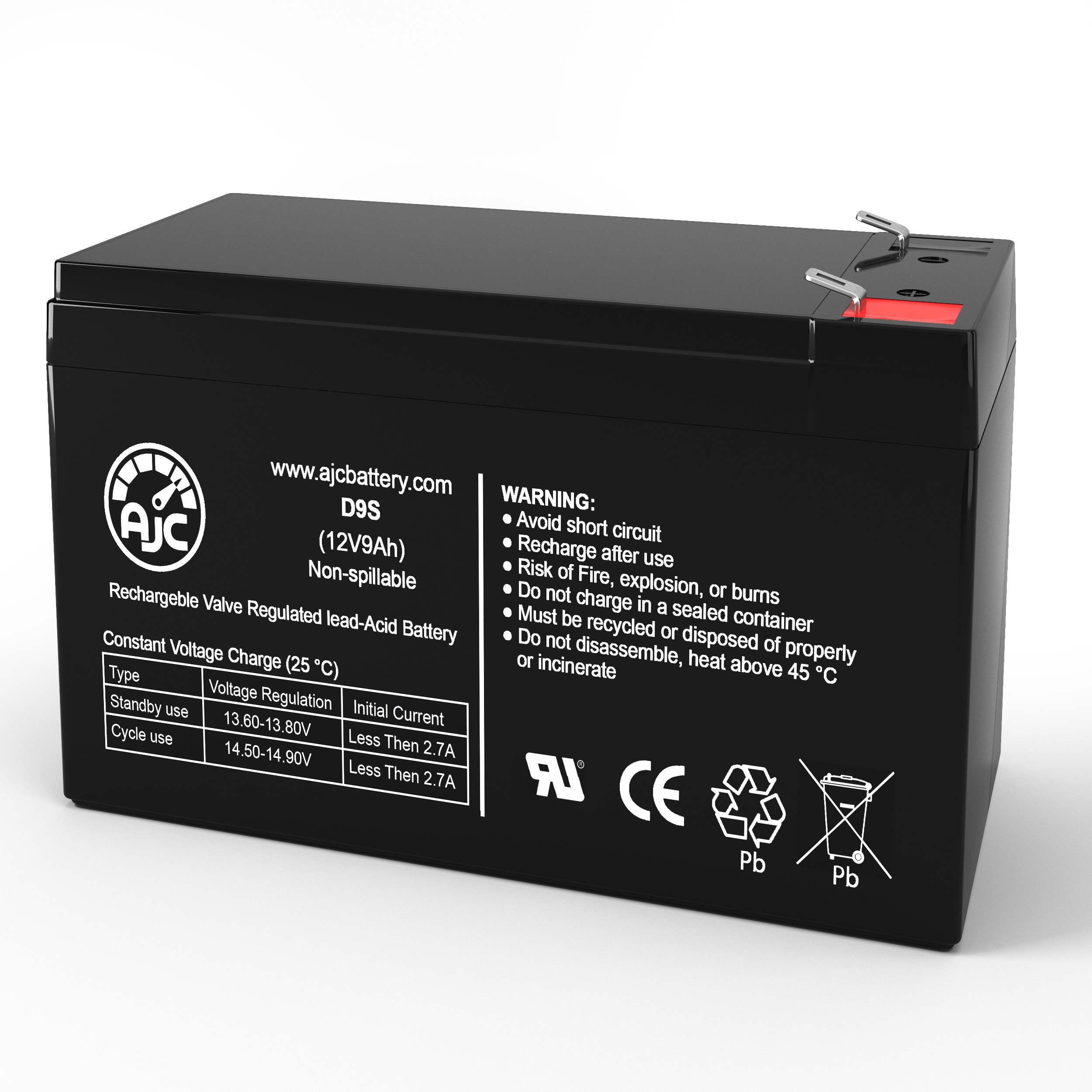 AJC Battery Replacement for Go-Ped ESR750H Hoverboard 12V 9Ah Electric  Scooter Battery 
