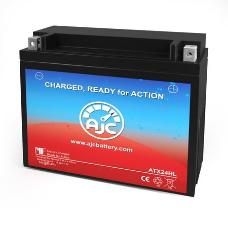 AJC Sealed Lead Acid 12 Volt Vehicle Battery, Group Size ATX24HL, 350 CCA