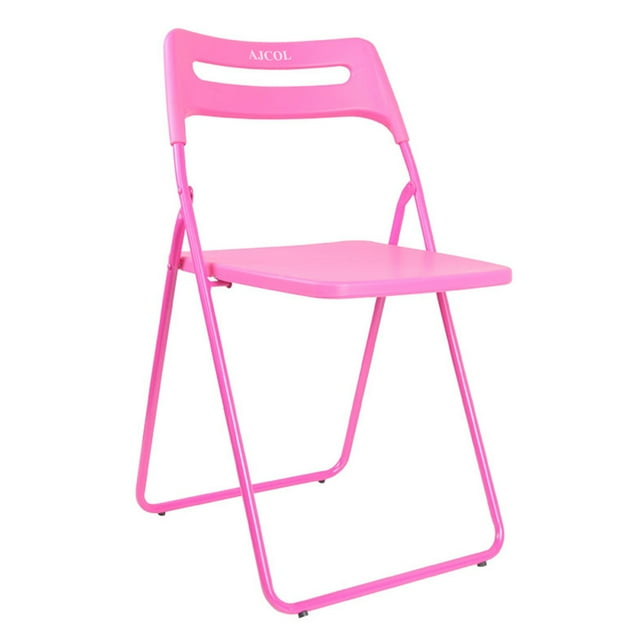 AJCOL Chairs, 2 Pack White Plastic Folding Chair, Indoor Outdoor