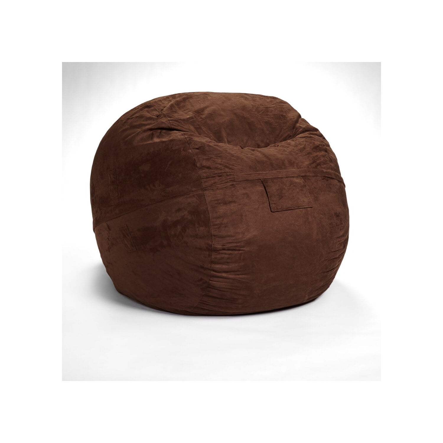 AJD Home LLC Bean Bag Chair with Removable Cover in Chocolate