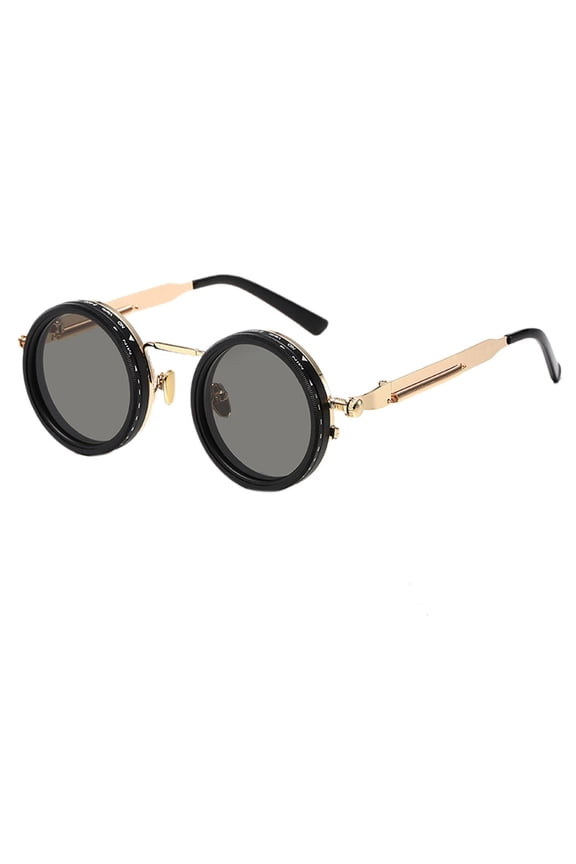 1-9 Adjustable Sunglasses Moonglass-Nd Filter Lenses Adjustable Tint Rounded Polarized Eyewear for Men Gold
