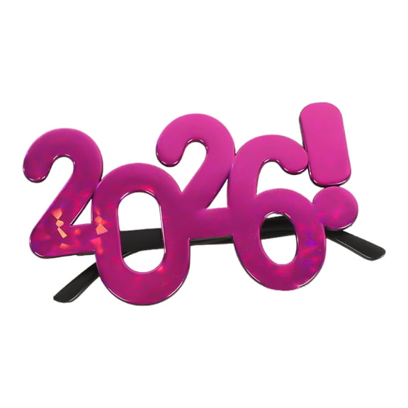 AJGRHE 2026 Plastic Glasses Happy New Year's Eve Glasses Graduation 2026 Class Of 2026 Party Photo Prop Supplies C