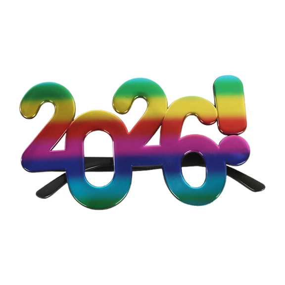 AJGRHE 2026 Plastic Glasses Happy New Year's Eve Glasses Graduation 2026 Class Of 2026 Party Photo Prop Supplies F