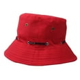 thumbnail image 1 of AJGRHE Adult Men And Women Cap Fashion Cap Outd Oor Su N Hat Travel Casual Pot Bucket Hat Red One Size, 1 of 2