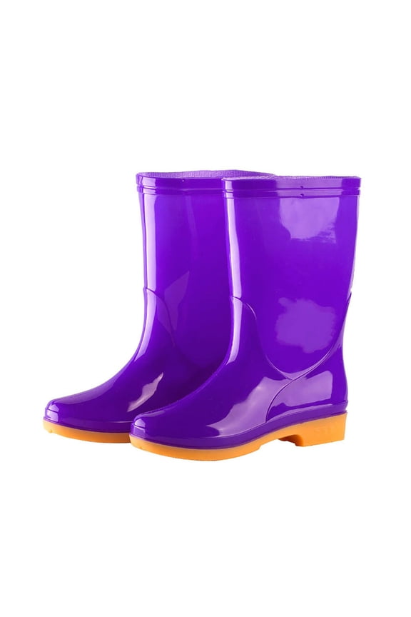Adult Rain Theme Boots Teenagers EVA Camping Hiking Shoes Women Outdoor Footwear Purple