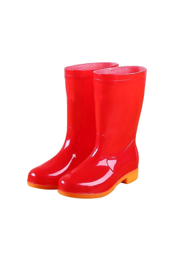 Adult Rain Theme Boots Teenagers EVA Camping Hiking Shoes Women Outdoor Footwear Red