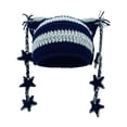 thumbnail image 1 of AJGRHE Beanies Cat Beanie Y2k Beanie Goth Knit Hat Grunge Crochet Hats for Women y2k Accessories Dark Blue One Size, 1 of 4