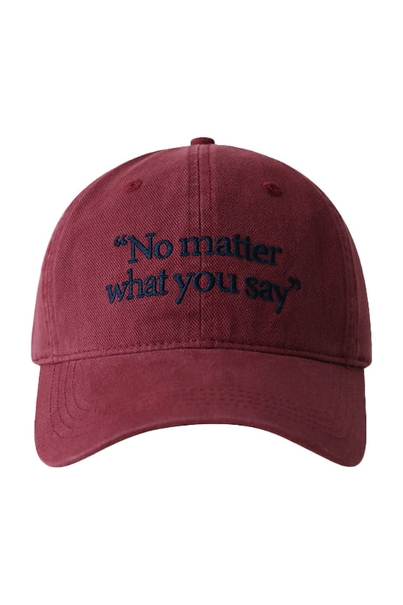 Big Head Round Baseball Cap Four Seasons Embroidered Face Small Wide Curved Cap One Size
